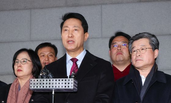 국힘 결의문에 대한 입장 발표하는 오세훈