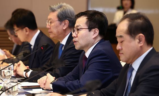 기업간담회서 모두 발언하는 여한구 통상교섭본부장