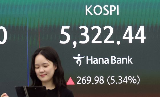 5300선 회복하며 급층 출발한 코스피