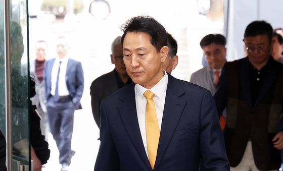 공판 출석하는 오세훈 시장