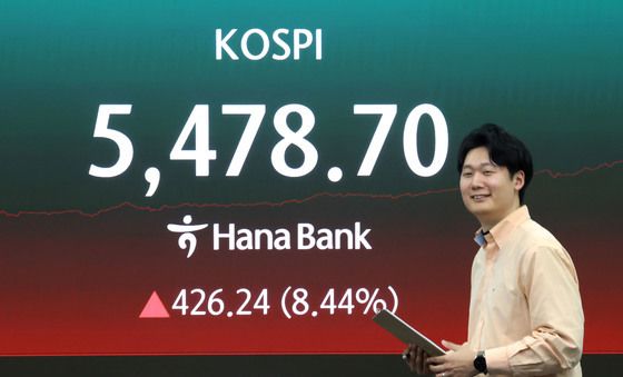 코스피, 종전 기대에 급등 마감