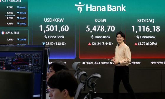 코스피-코스닥 '급등', 원달러 환율 '하락'