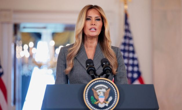 [포토] 멜라니아 여사 "엡스타인과 친구였던 적 없다"