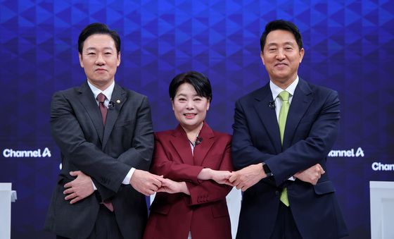 손잡은 국민의힘 서울시장 후보들