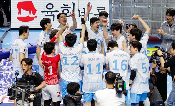 대한항공 '우리가 챔피언!'