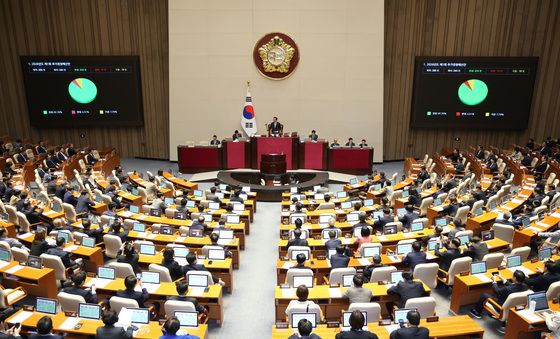 국회 본회의 통과되는 추경안