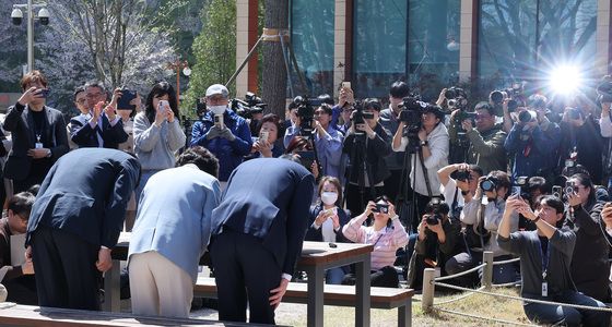 '원팀 간담회' 마친 정원오·추미애·박찬대