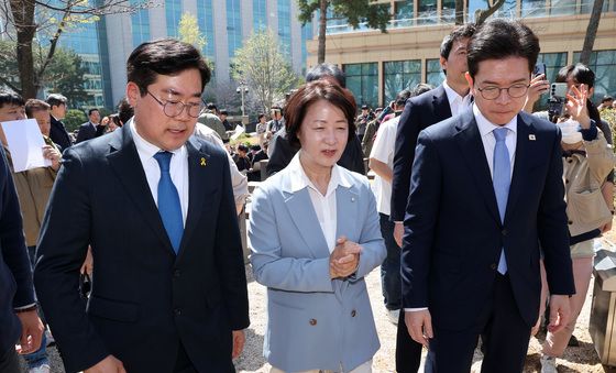 '원팀' 정원오·추미애·박찬대, 지선 승리를 위해