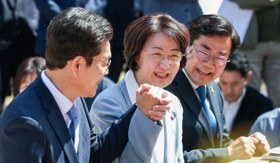 미소 짓는 정원오·추미애·박찬대