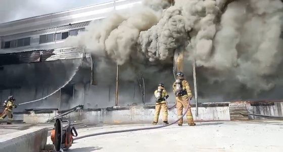 완도 냉동창고 화재