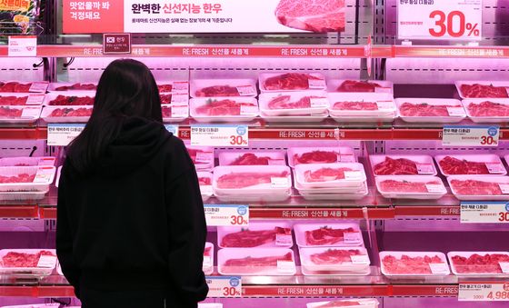 소고기, 작년 대비 17% 상승