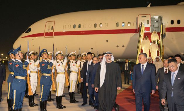 [포토] 中베이징 도착한 아부다비 왕세자