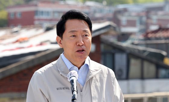 오세훈, 공공재개발 추진 중인 아현1구역 현장 방문