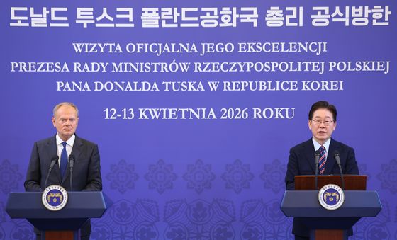 이재명 대통령 '한·폴란드 공동언론발표'