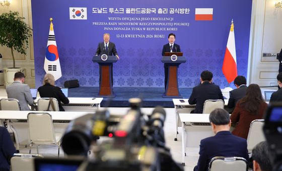 이재명 대통령 '한·폴란드 공동언론발표'