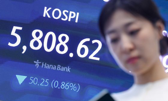 코스피, 美·이란 협상 결렬에 0.86% 하락 마감…5800선은 사수