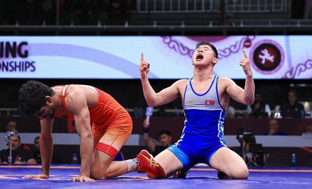 북한 김광명, 아시아 레슬링 선수권대회서 금메달