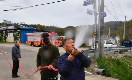 산불 확산 차단 훈련