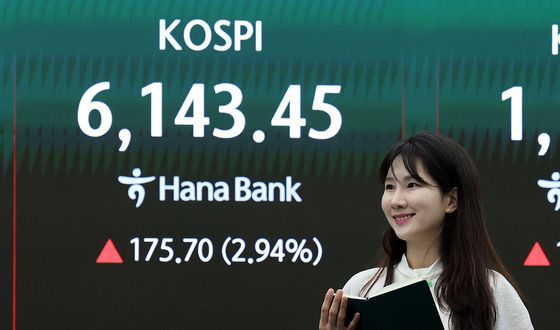코스피, 종전 기대·물가 안도에 6100선 돌파