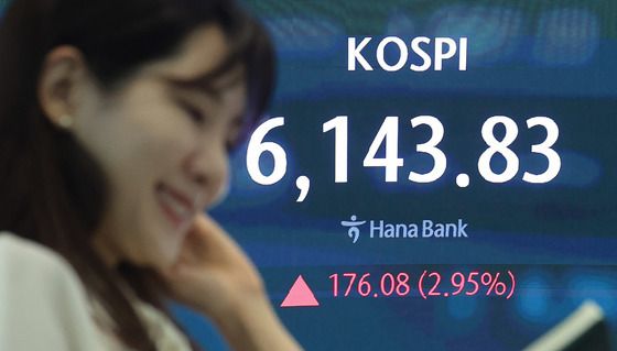 코스피, 종전 기대·물가 안도에 6100선 돌파