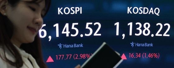 코스피, 6000선 재진입 출발