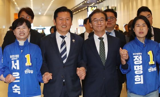 현장 최고위 참석하는 정청래 대표