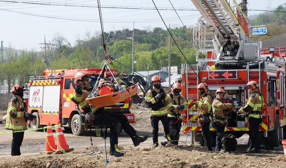 경기도119특수대응단, 붕괴사고를 가정한 구조훈련 실시
