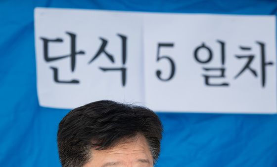 단식 5일차 맞은 안호영 의원