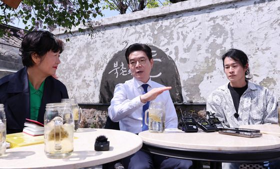 정원오 후보, 북촌 상인들과 소통 행보