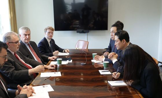 美 싱크탱크 간담회하는 장동혁