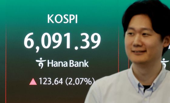 코스피 6000선 회복하며 상승마감