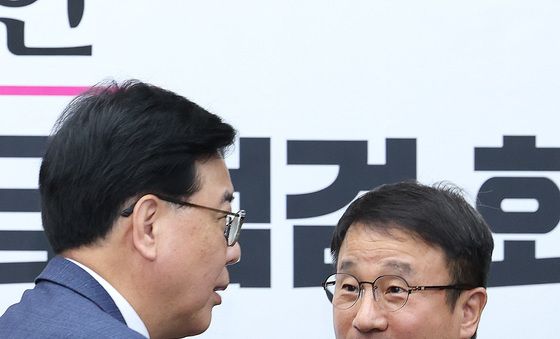 한병도·송언석 '중동 상황 타개 논의'