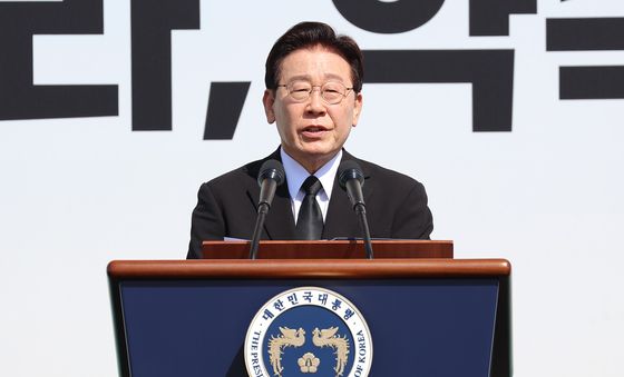 이재명 대통령 '세월호 희생자 향한 추도사'