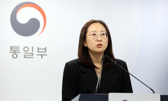 정례브리핑하는 장윤정 통일부 부대변인