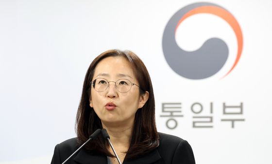 북한 구성시 관련 답변하는 장윤정 통일부 부대변인