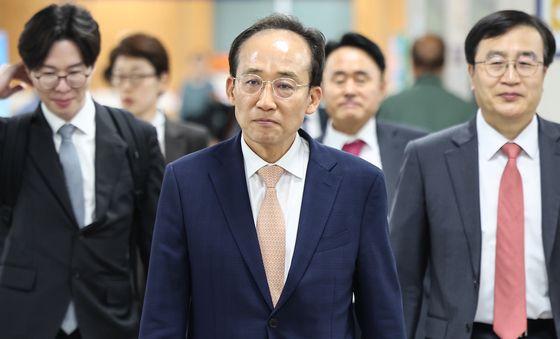 추경호 의원, 계엄해제 방해 관련 공판 출석