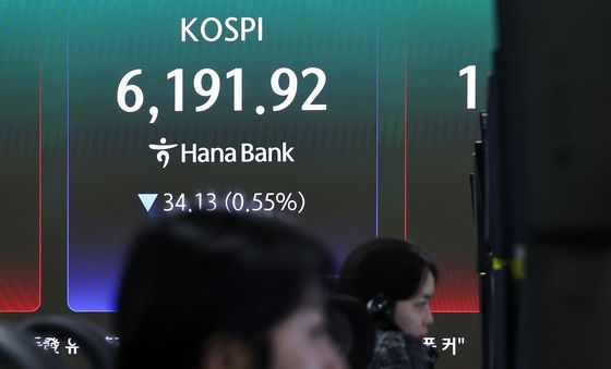 코스피, 4거래일 만에 하락 마감