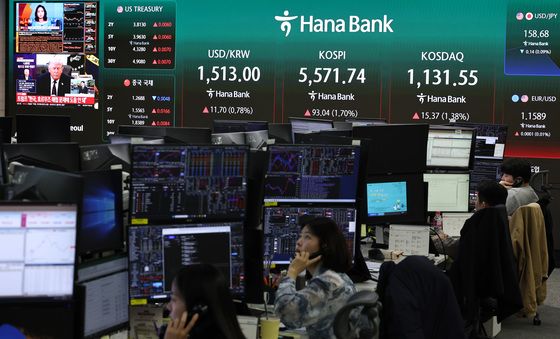 코스피·코스닥·원달러환율 상승 출발…'트럼프 연설' 주목