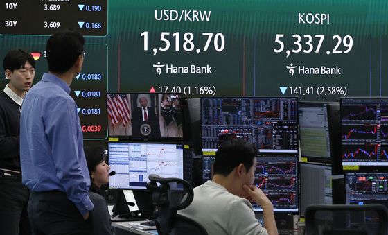 '트럼프 연설' 5400선 내준 코스피