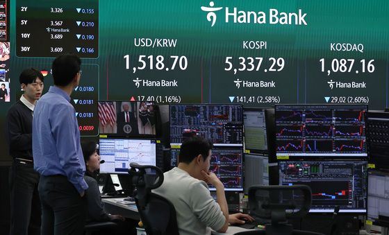 트럼프 대국민 연설 이후 5400선 내준 코스피