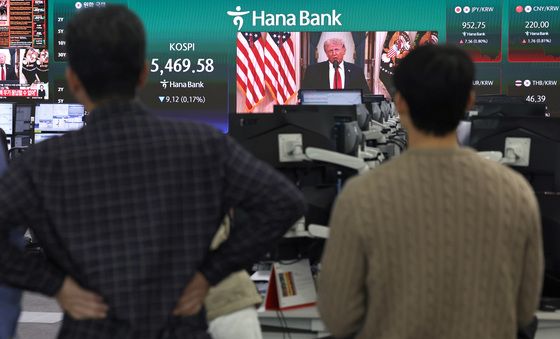 트럼프 발언에 코스피 급락