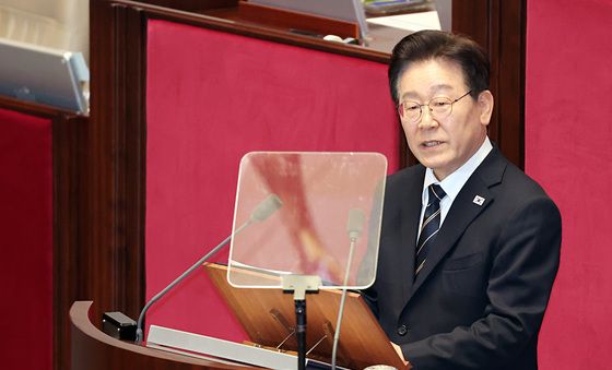 시정연설하는 이재명 대통령