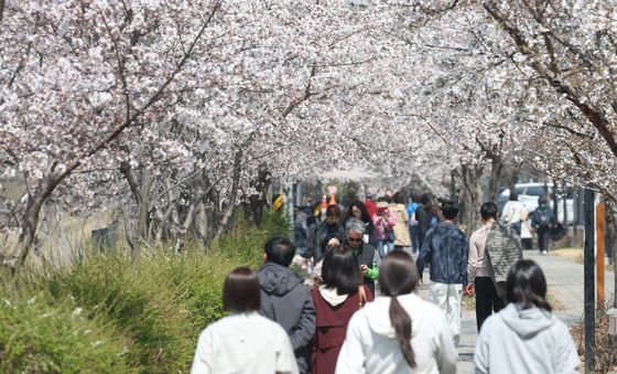 봄산책 나선 시민들
