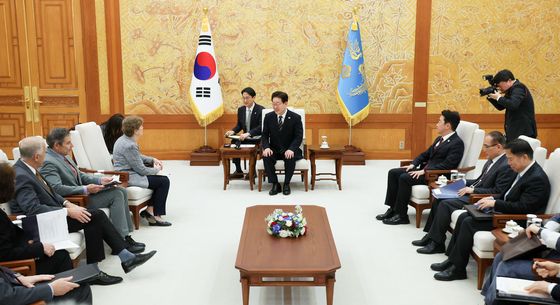 이재명 대통령 '미국 상원의원단 접견'