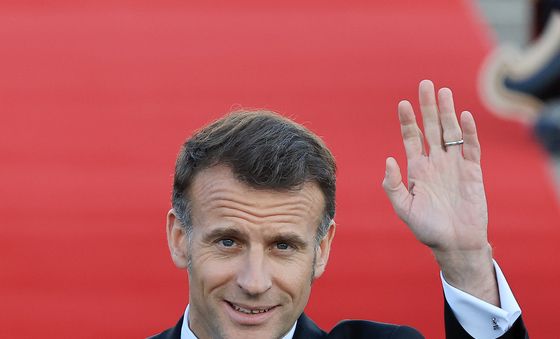 한국 도착한 마크롱 프랑스 대통령