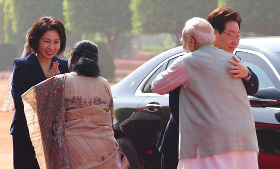 이재명 대통령 인도 국빈 방문 공식환영식