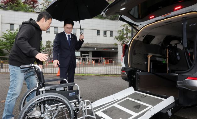 정원오 후보, 장애인콜택시 이용환경 및 불편사항 점검