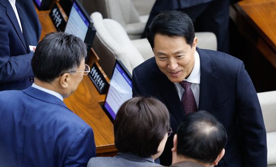 인사 나누는 오세훈 시장