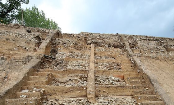 공개 설명회 열린 '대구 달성' 남측 성벽 발굴 조사