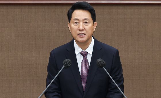 추경안 시정연설 하는 오세훈 서울시장